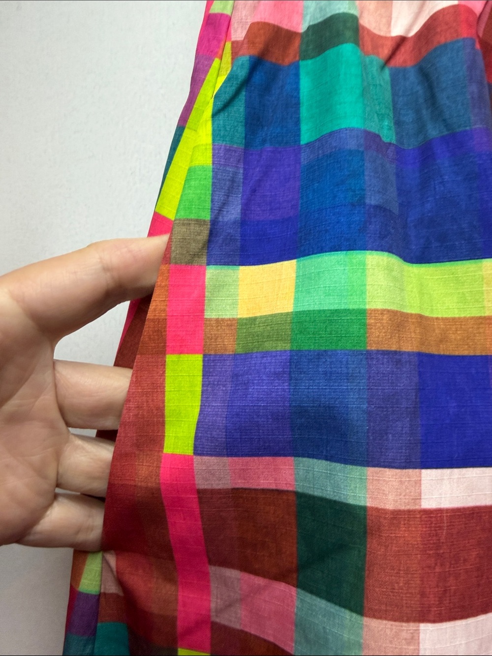 Alden Adair Multicolor Circus Plaid Maxi Skirt - Pink, Blue, Green - Picture 4 of 7